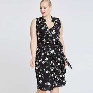RACHEL by Rachel Roy Floral Wrap Dress - XL